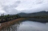 View over a water reservoir