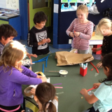 group of school children