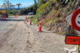 Road works on a hill road